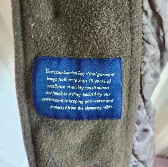 London Fog Men Wool Coat Size XL - Picture 4 of 9